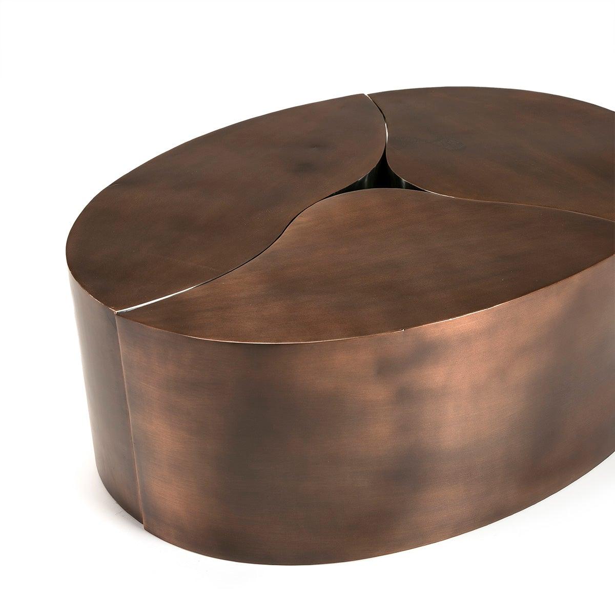 Copper Iron Coffee Table