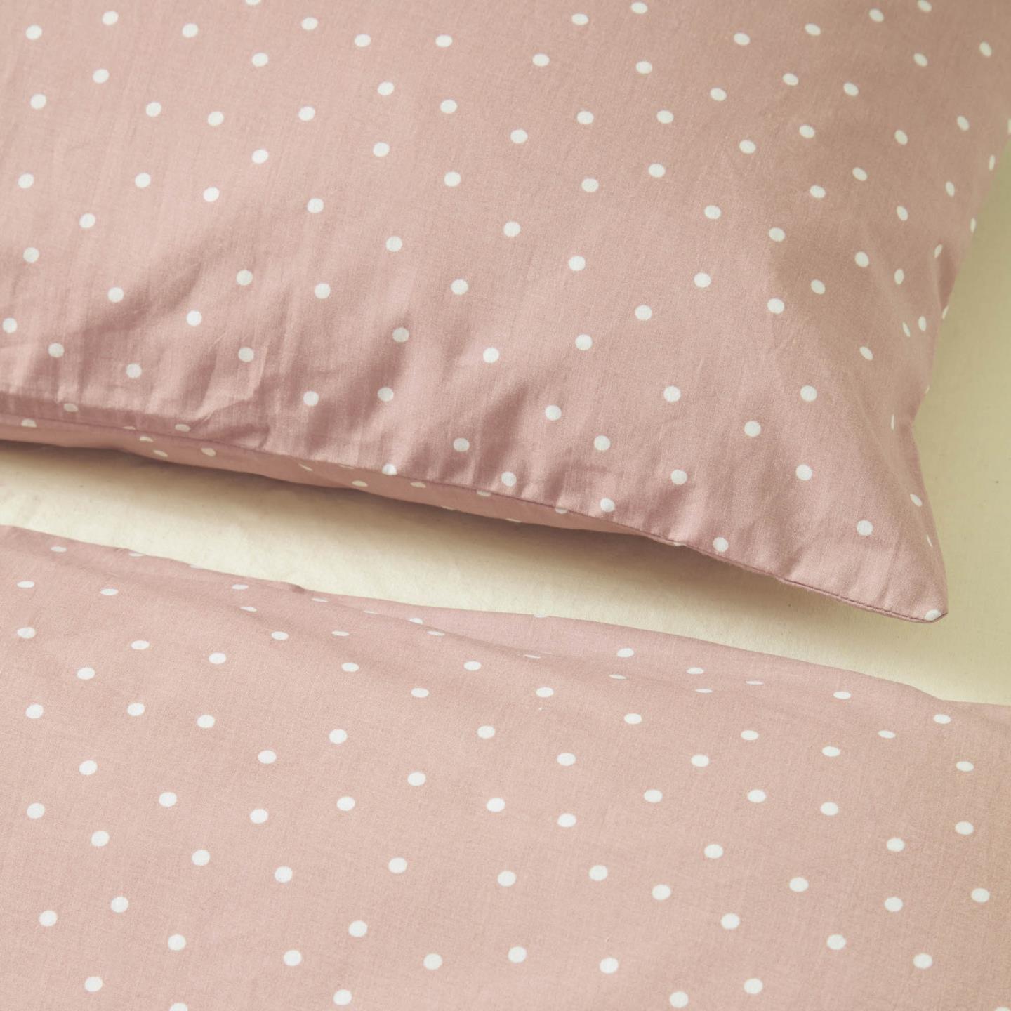 Cotton Duvet Cover W/ Fitted Sheet And Pillowcase