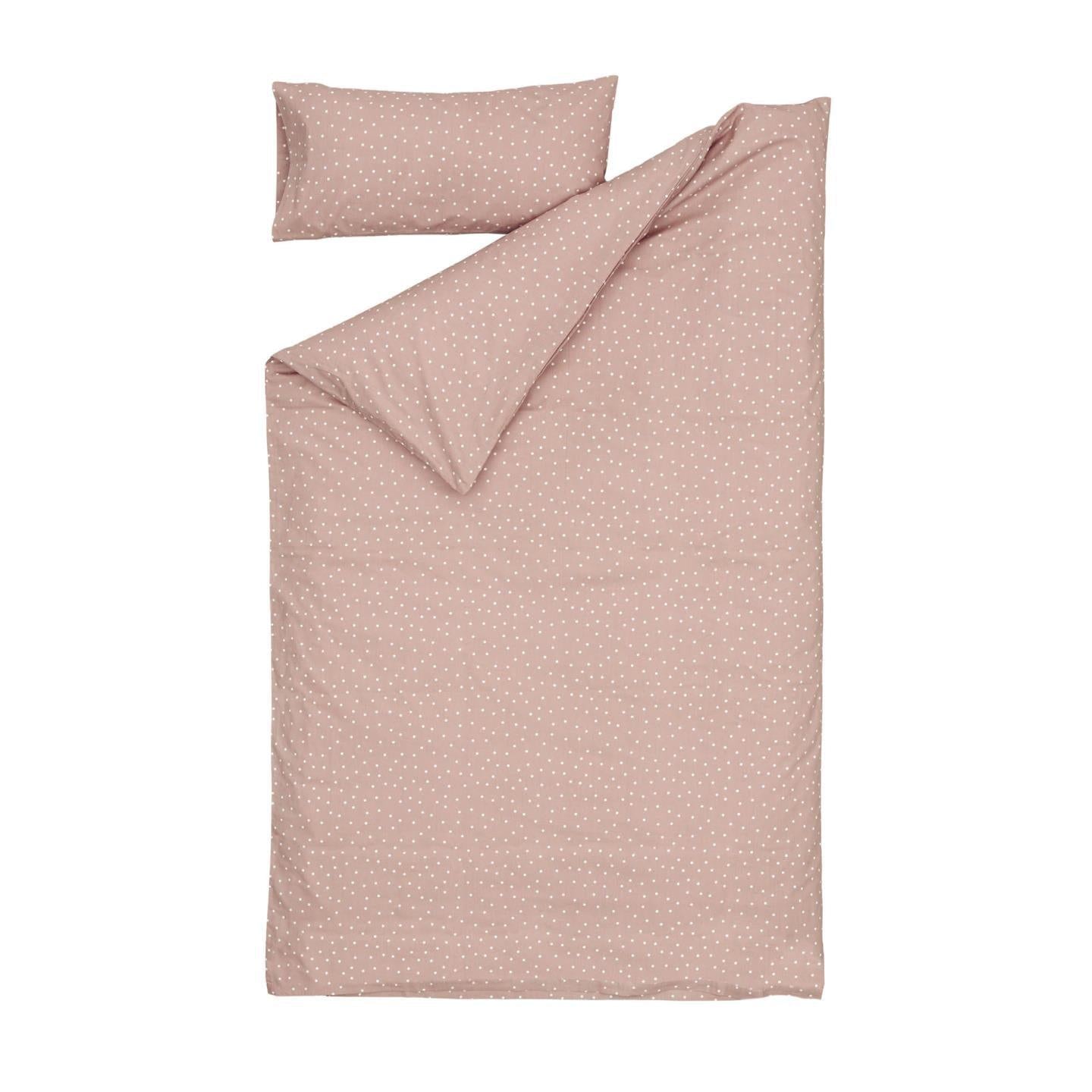 Cotton Duvet Cover W/ Fitted Sheet And Pillowcase