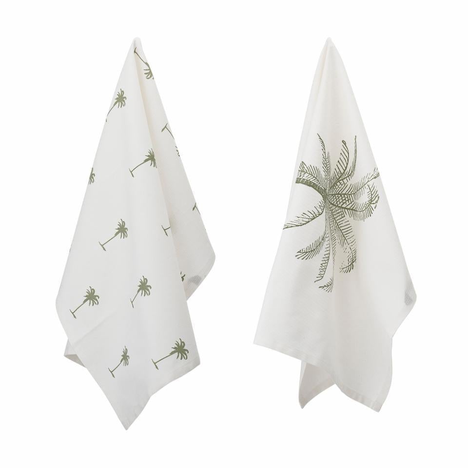 Linen White Cotton Kitchen Towel