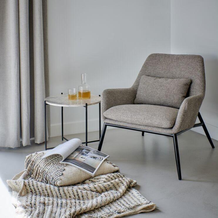 Fabric Armchair W/Cushion