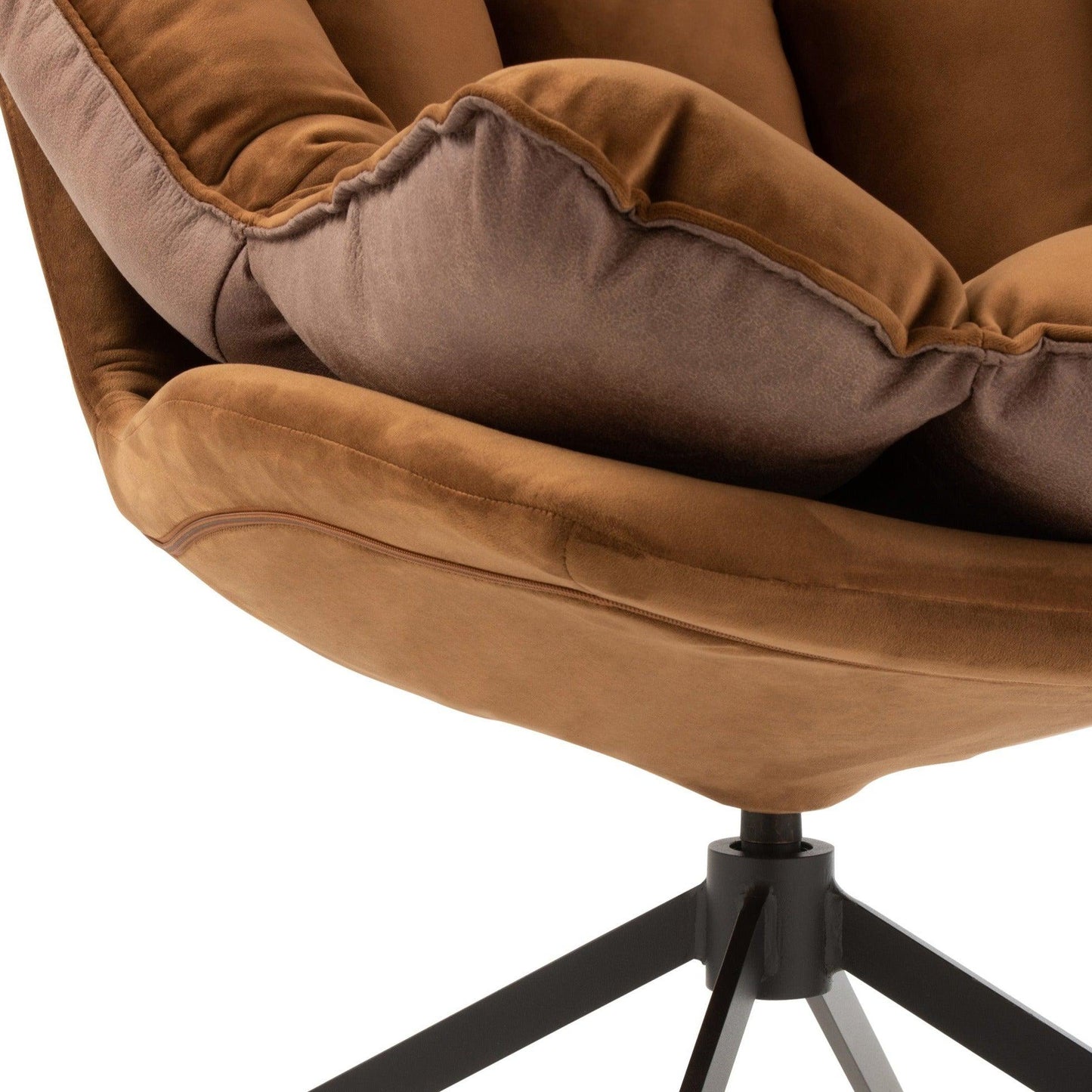Fabric Armchair W/ Metal Legs
