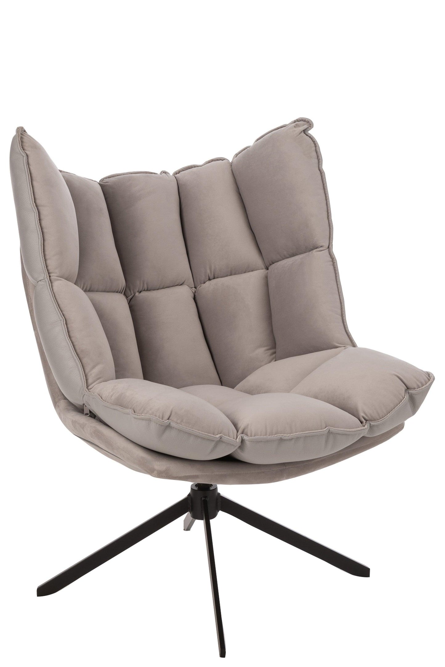 Fabric Armchair W/ Metal Legs