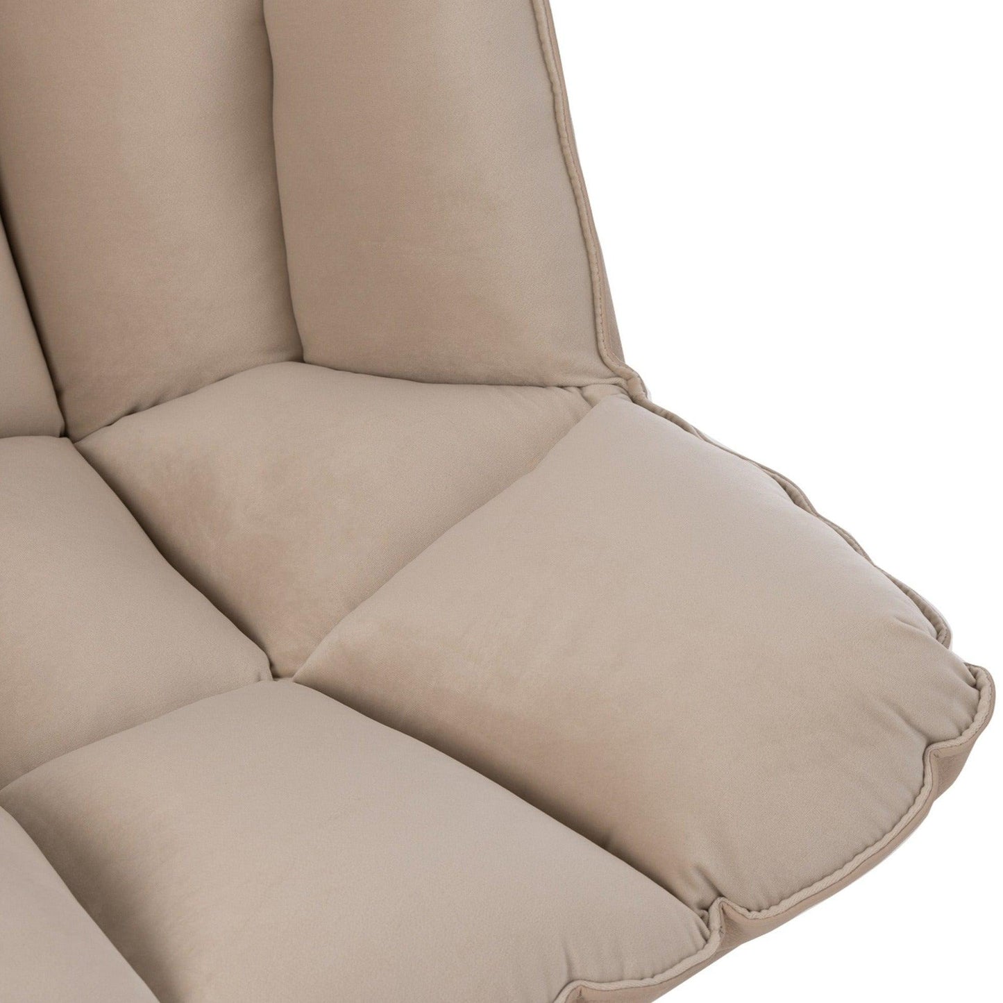 Fabric Armchair W/ Metal Legs