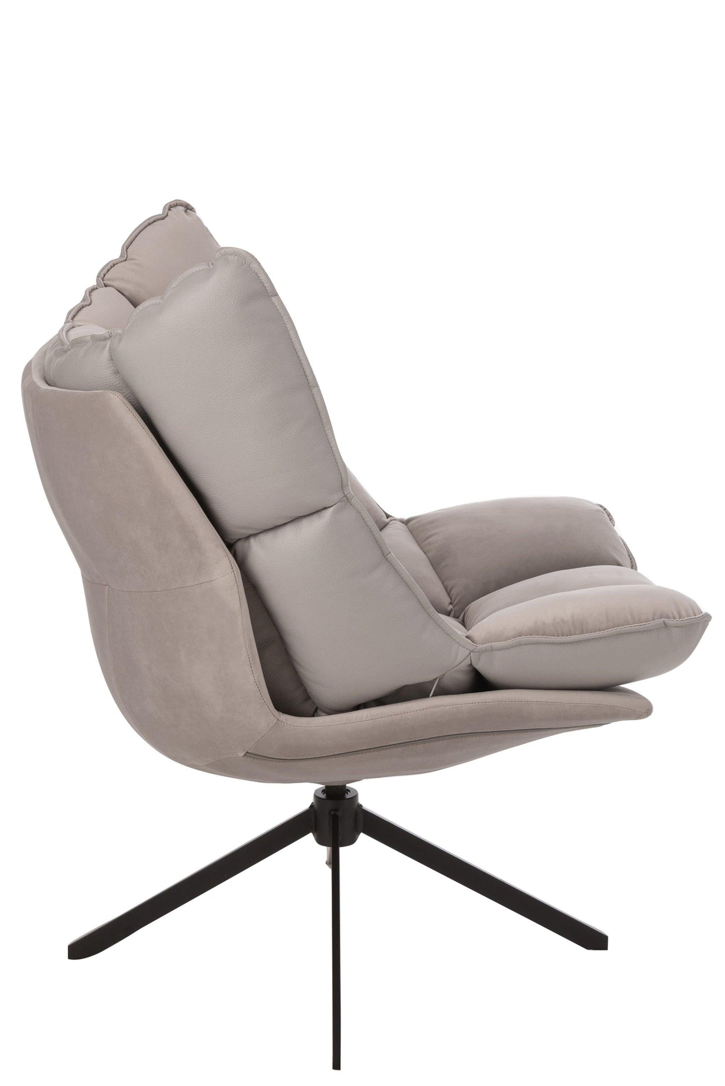 Fabric Armchair W/ Metal Legs