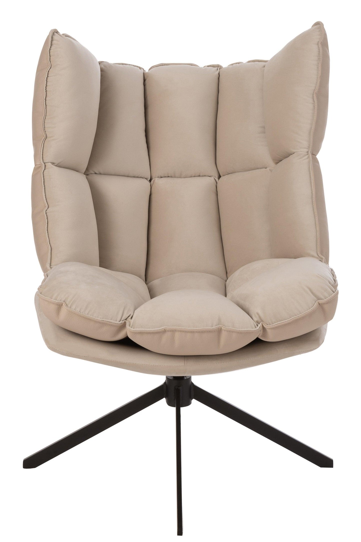 Fabric Armchair W/ Metal Legs