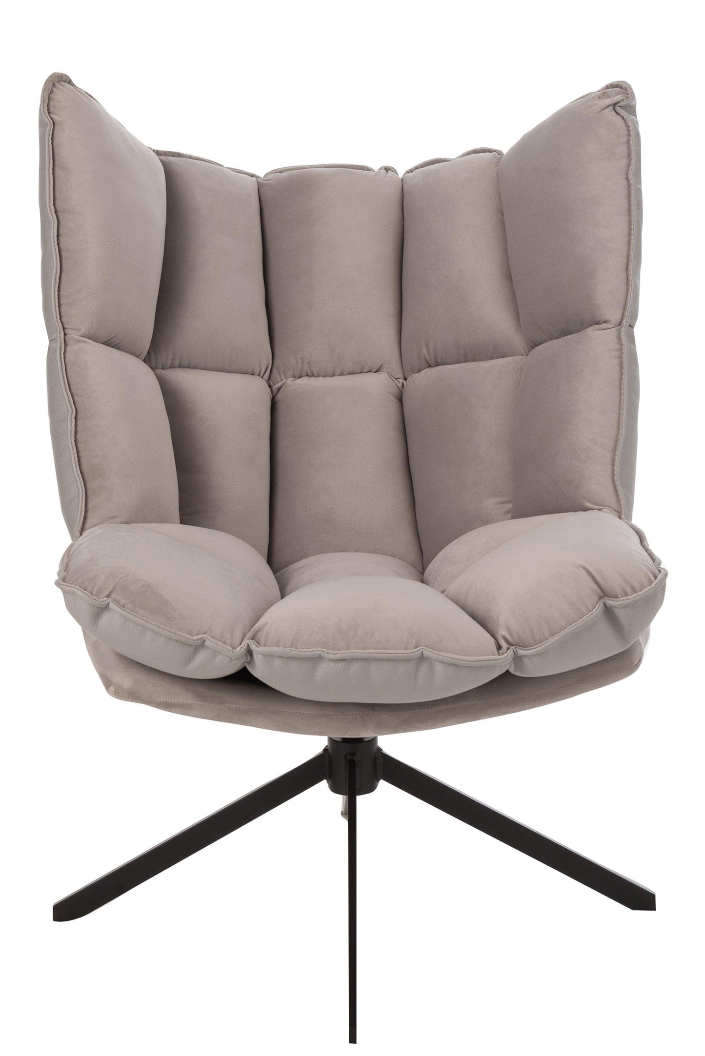 Fabric Armchair W/ Metal Legs