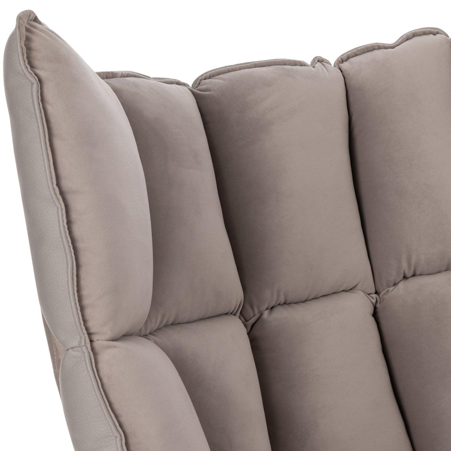 Fabric Armchair W/ Metal Legs