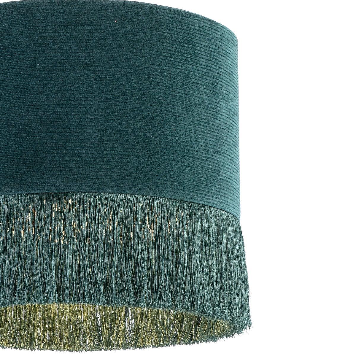 Fabric Ceiling Lamp W/Fringe