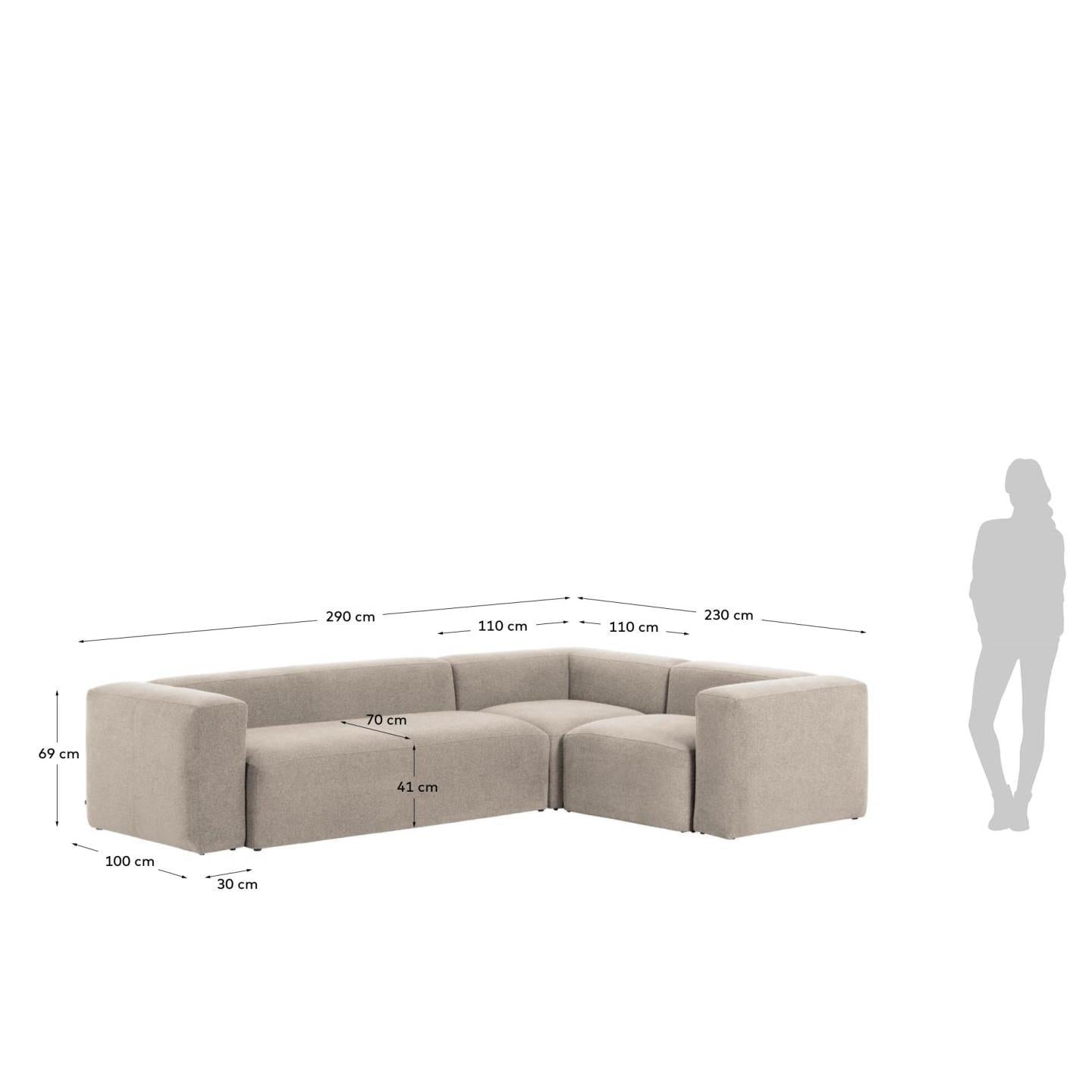 Fabric Seater Corner Sofa