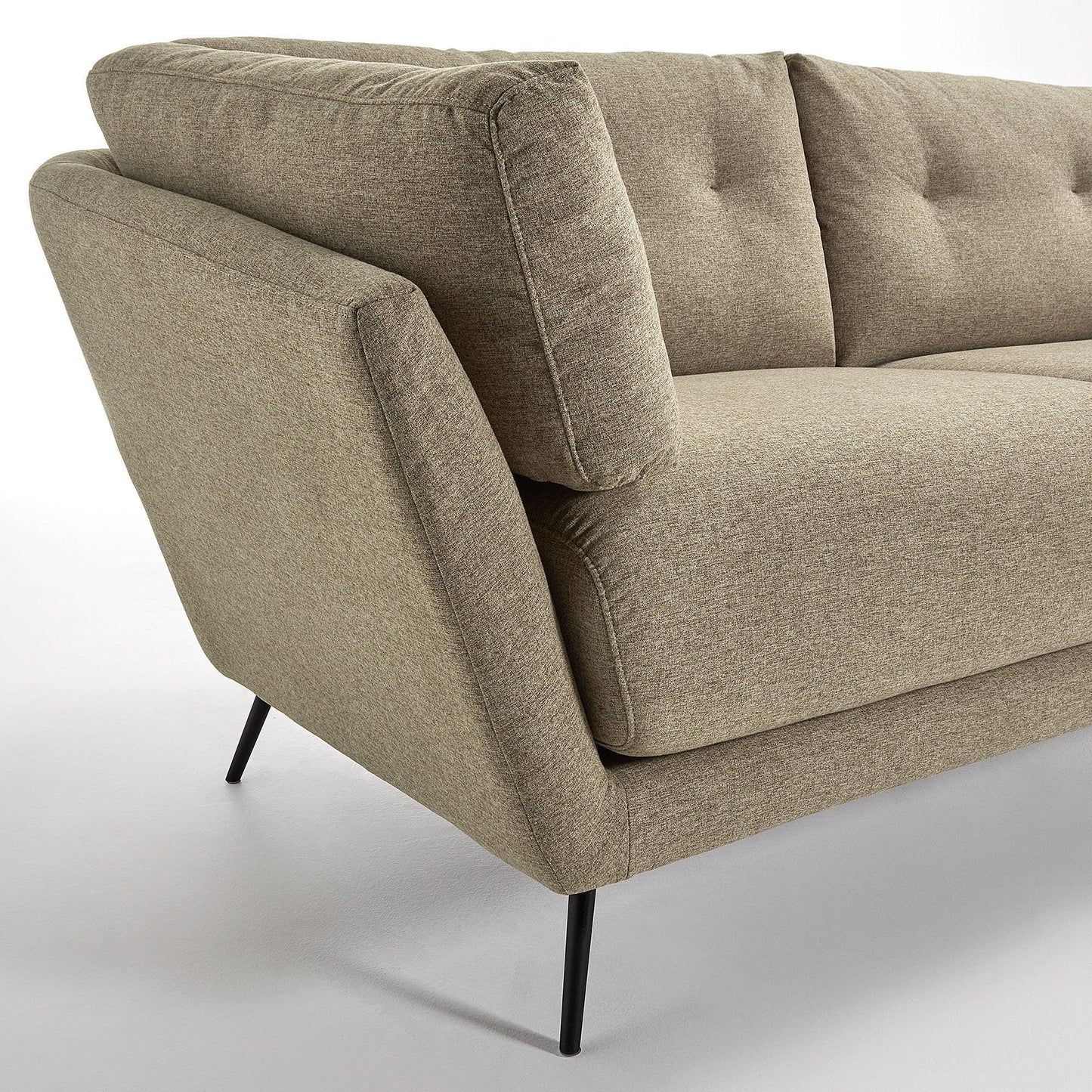 Fabric Sofa W/ Black Legs