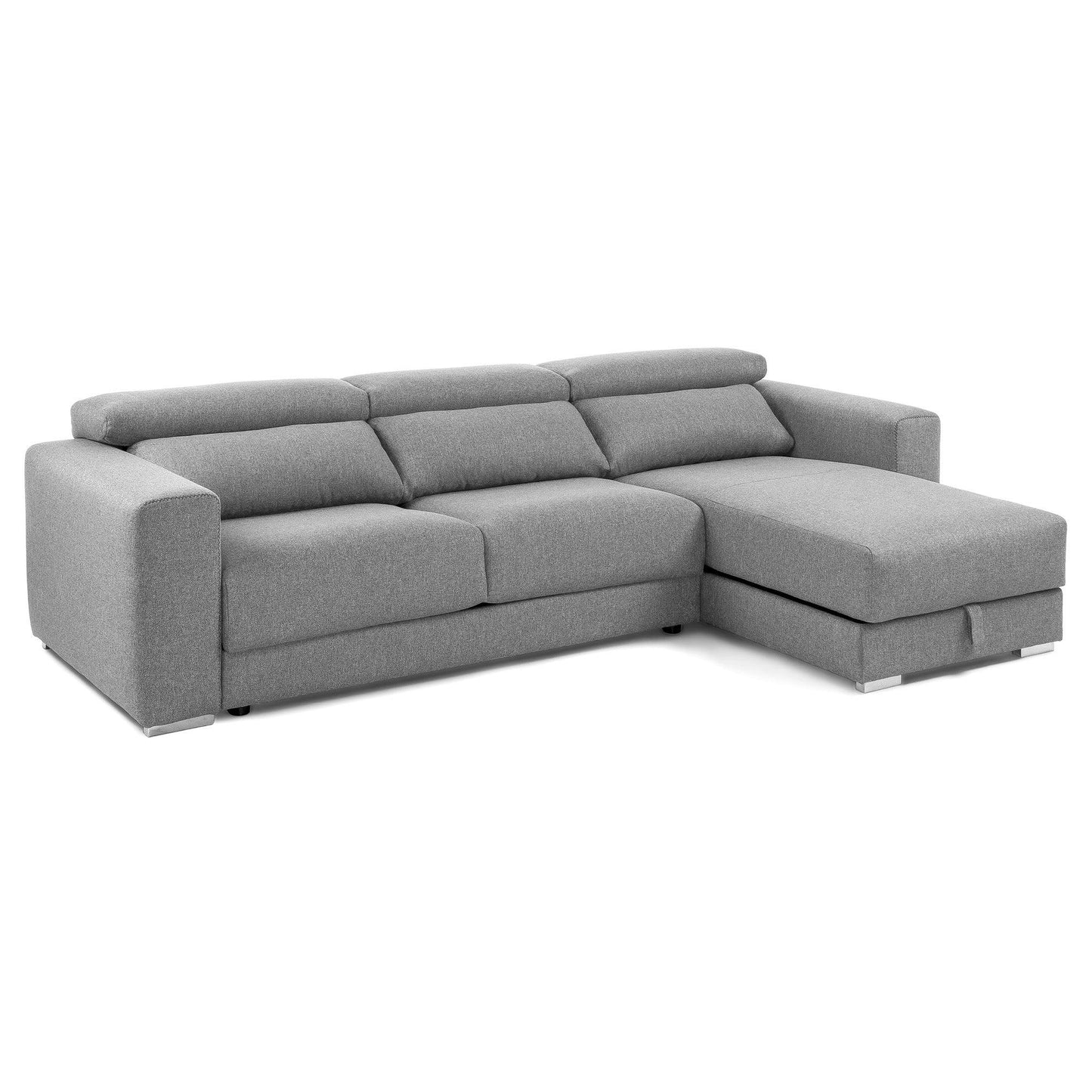 Fabric Sofa W/ Chaise Longue