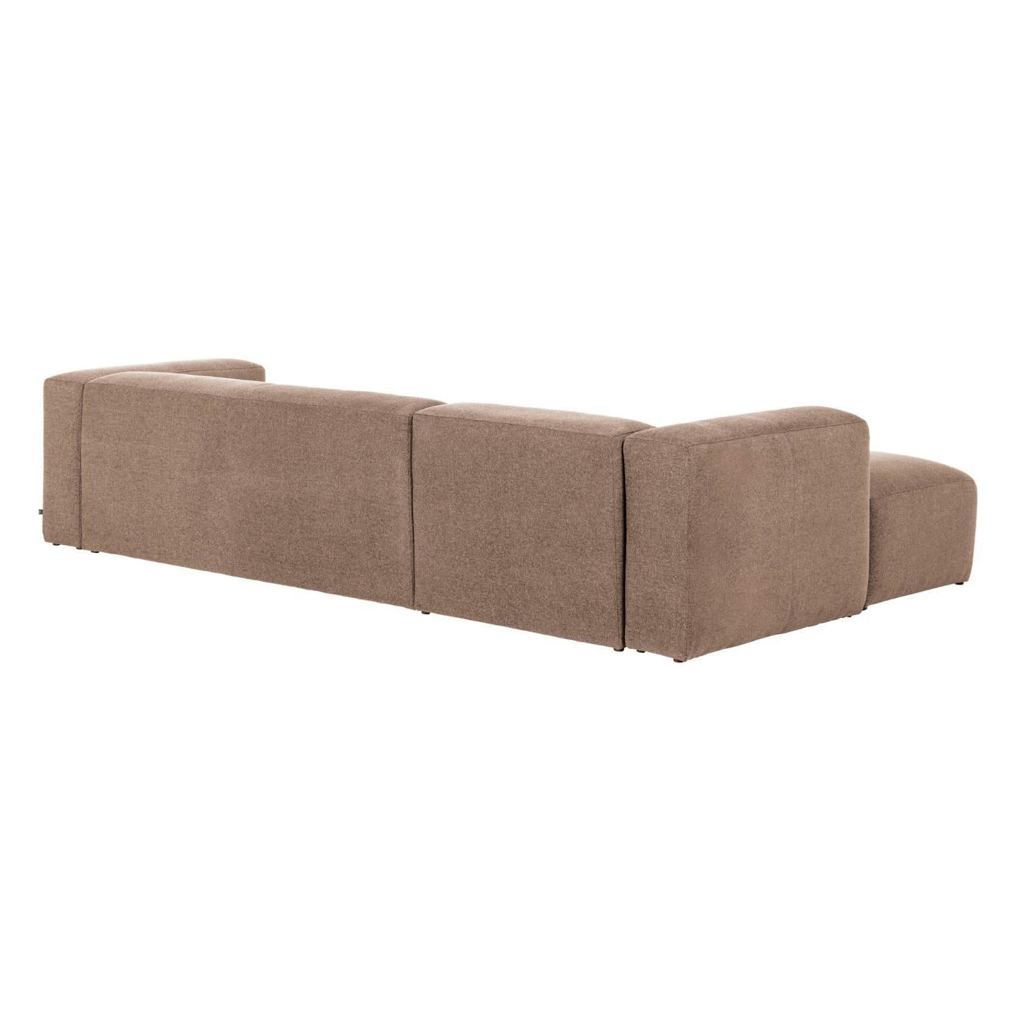 Fabric Sofa W/ Chaise Longue