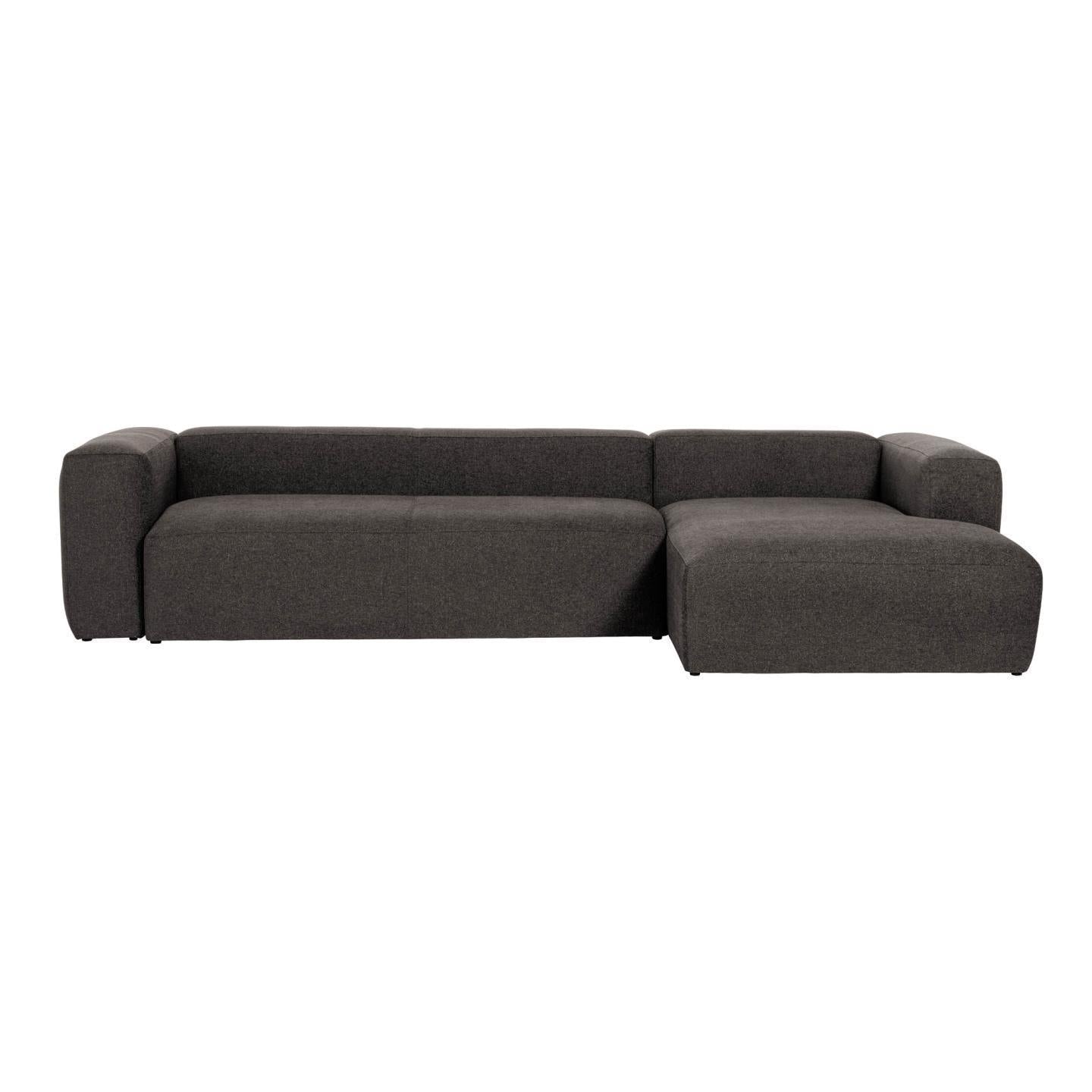 Fabric Sofa W/ Chaise Longue