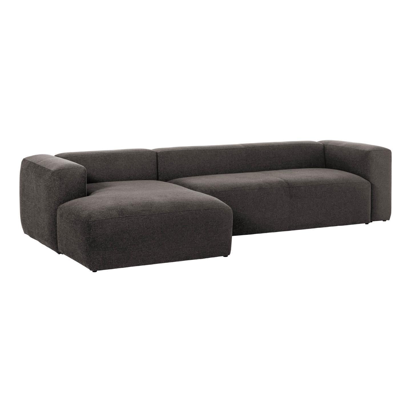 Fabric Sofa W/ Chaise Longue