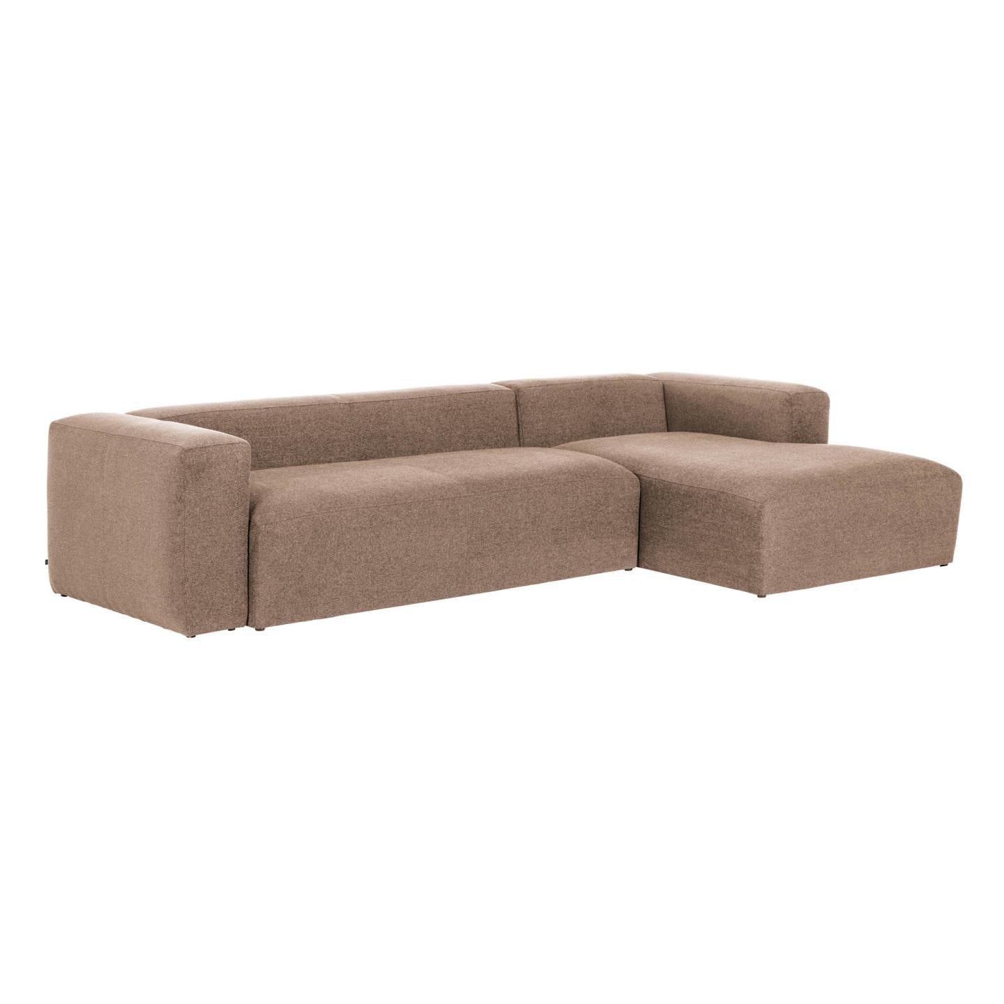 Fabric Sofa W/ Chaise Longue