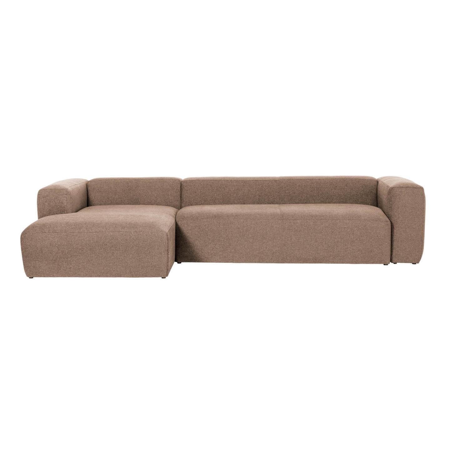 Fabric Sofa W/ Chaise Longue