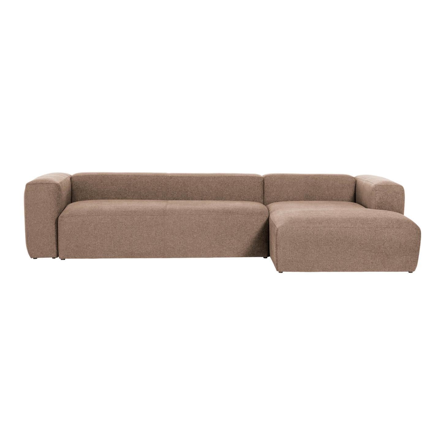 Fabric Sofa W/ Chaise Longue