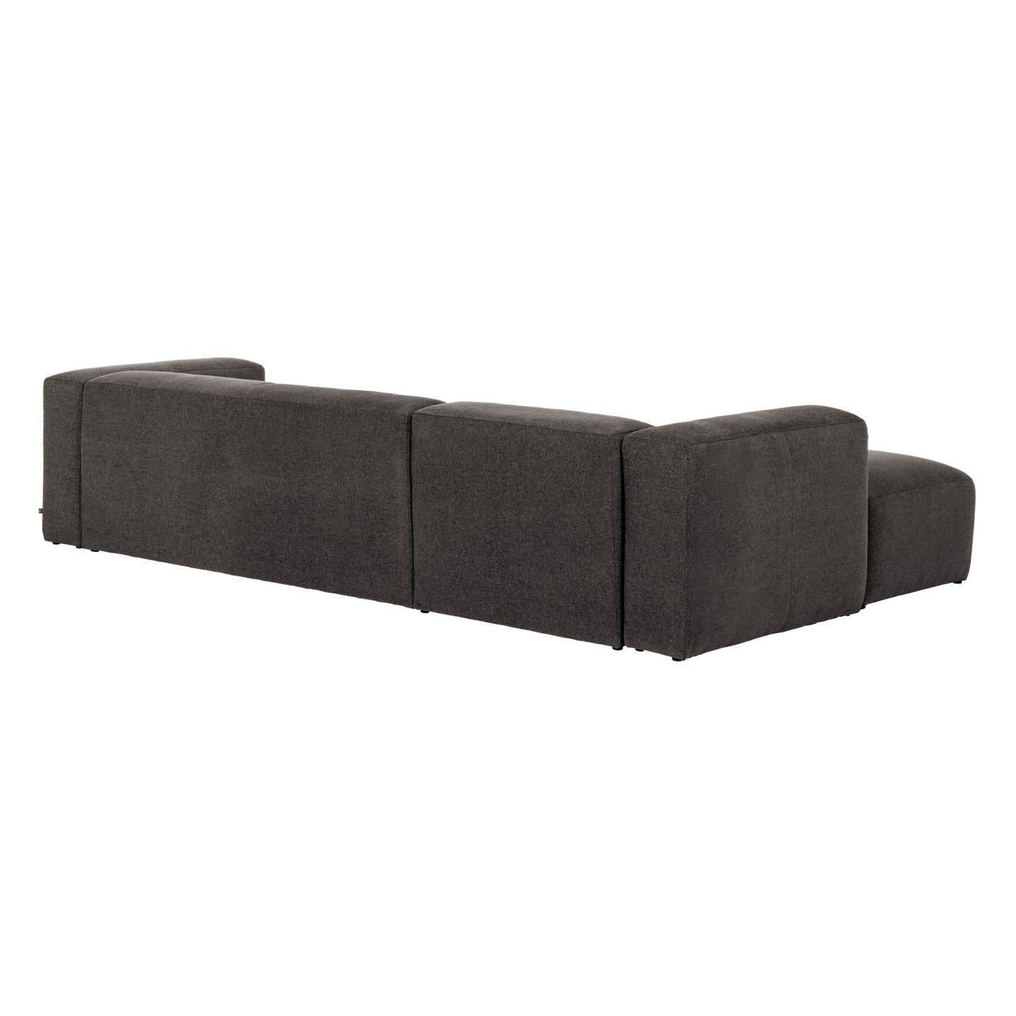 Fabric Sofa W/ Chaise Longue