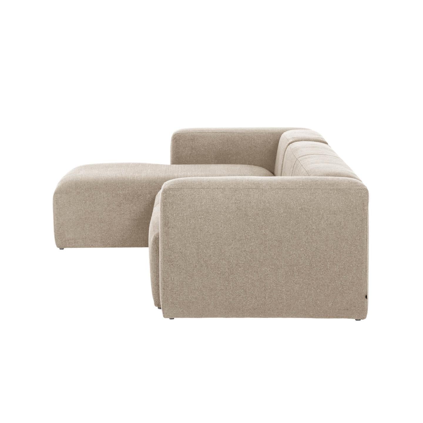 Fabric Sofa W/ Chaise Longue