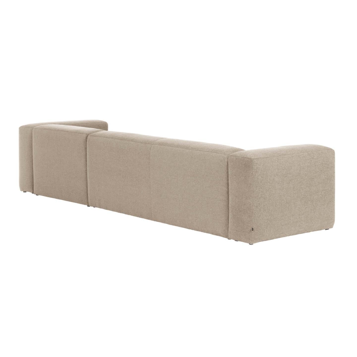 Fabric Sofa W/ Chaise Longue