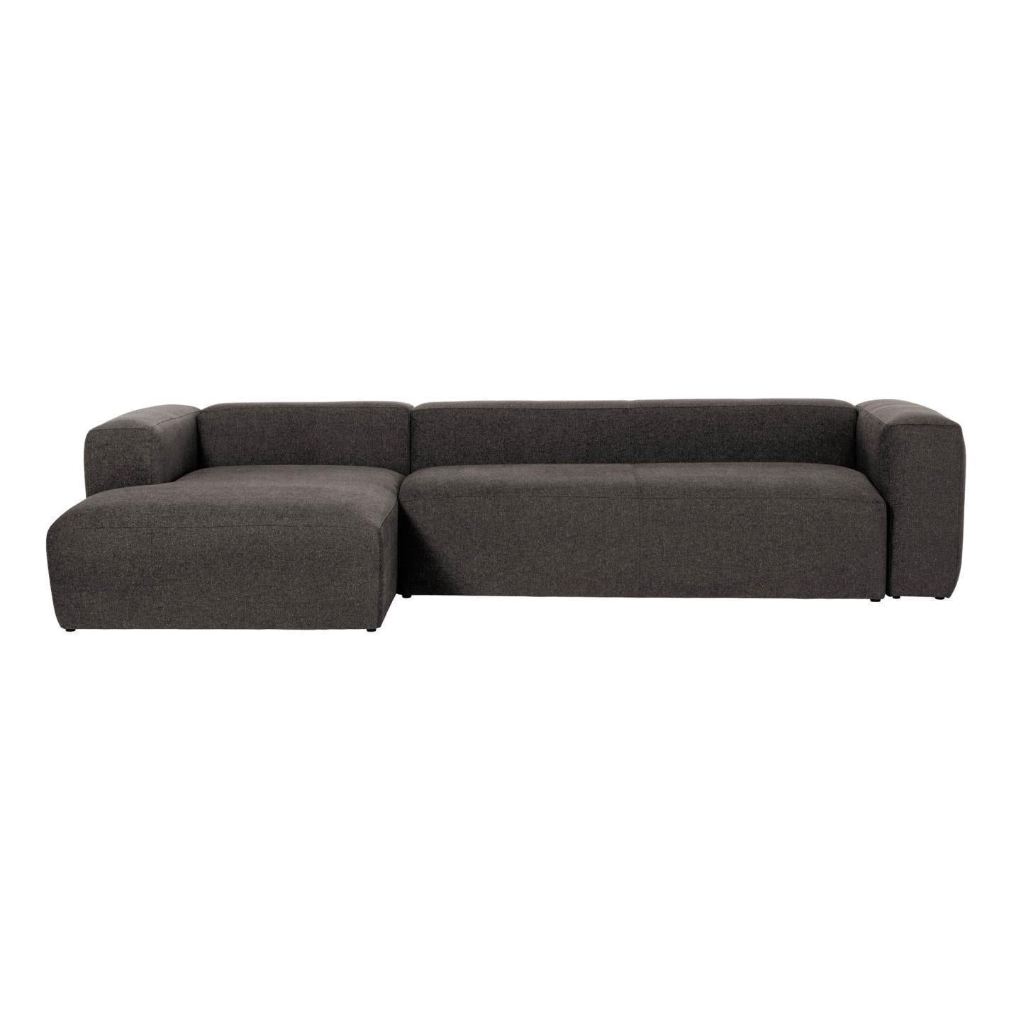 Fabric Sofa W/ Chaise Longue