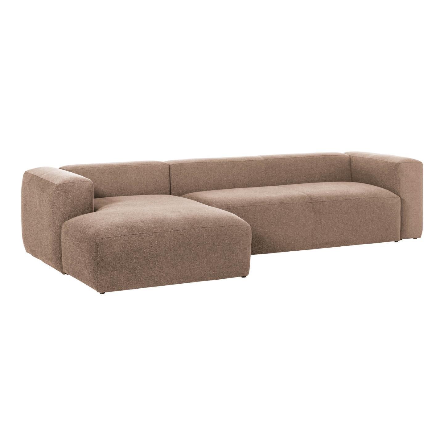 Fabric Sofa W/ Chaise Longue