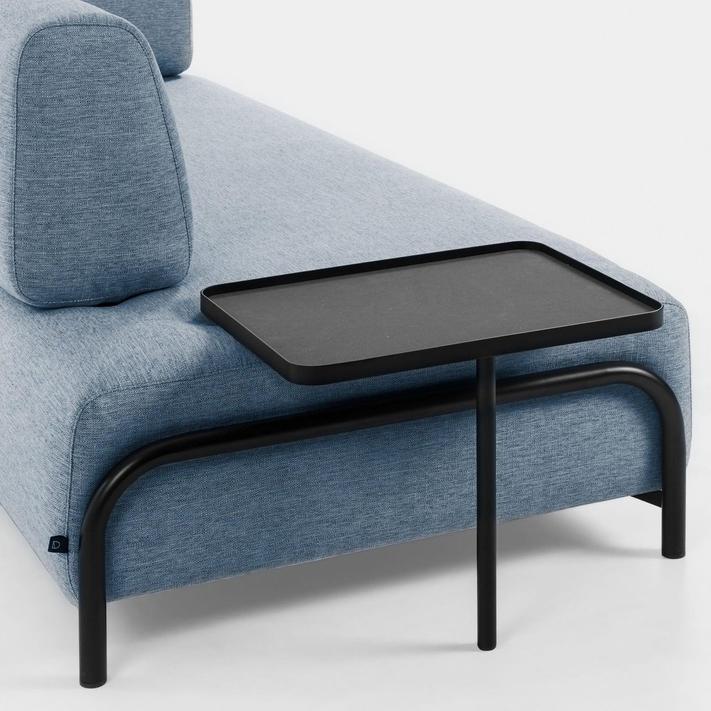 Fabric Sofa W/ Leg Tray