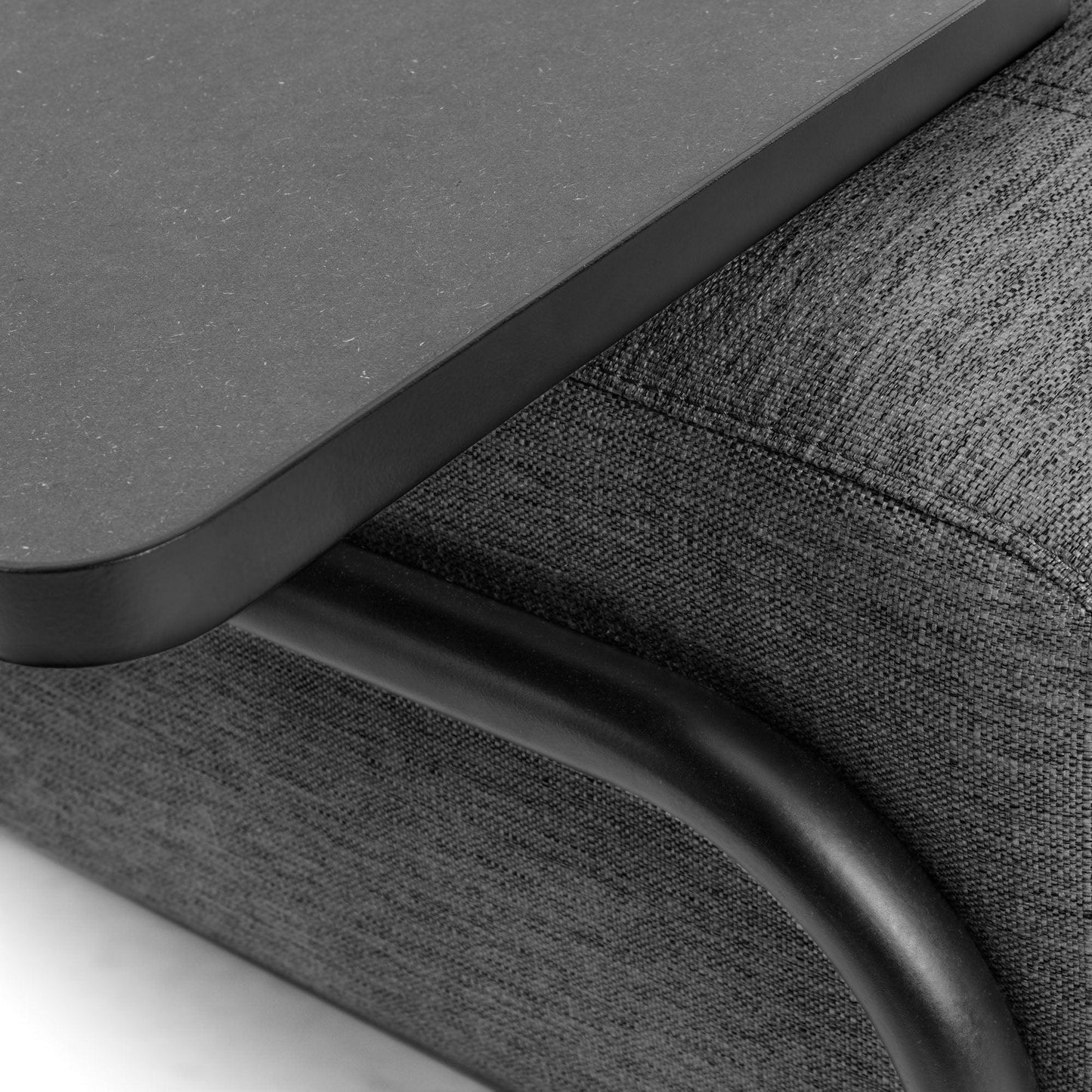 Fabric Sofa W/ Leg Tray