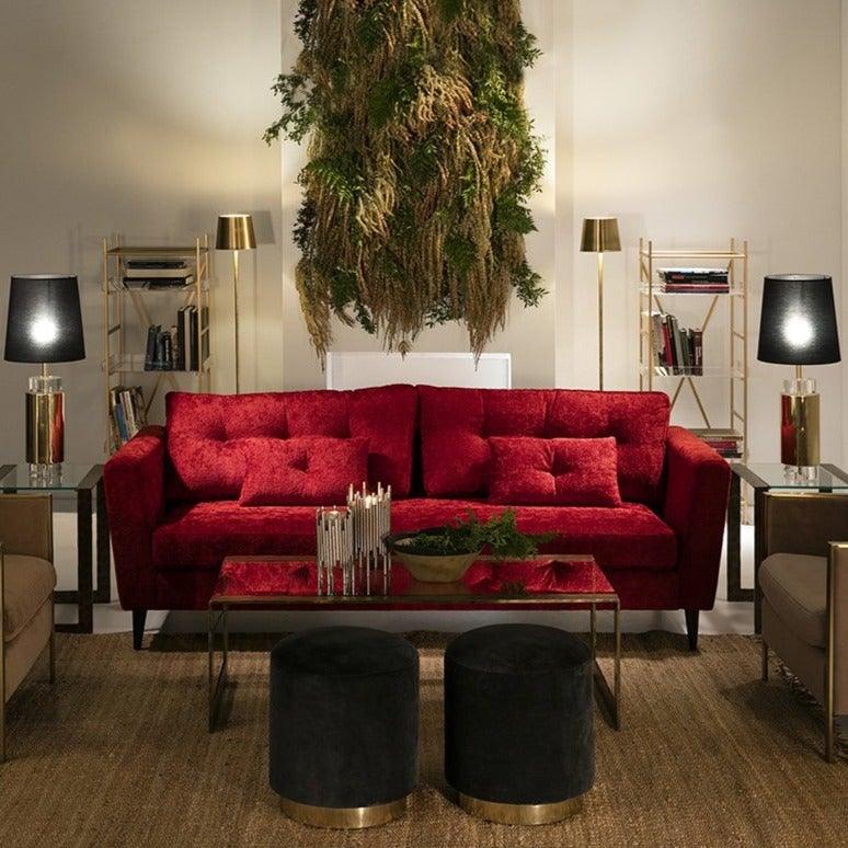 Fabric Sofa W/Wood Legs