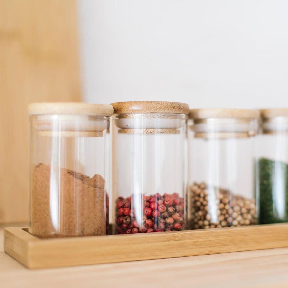 Glass Bottle Spice Set (x6)