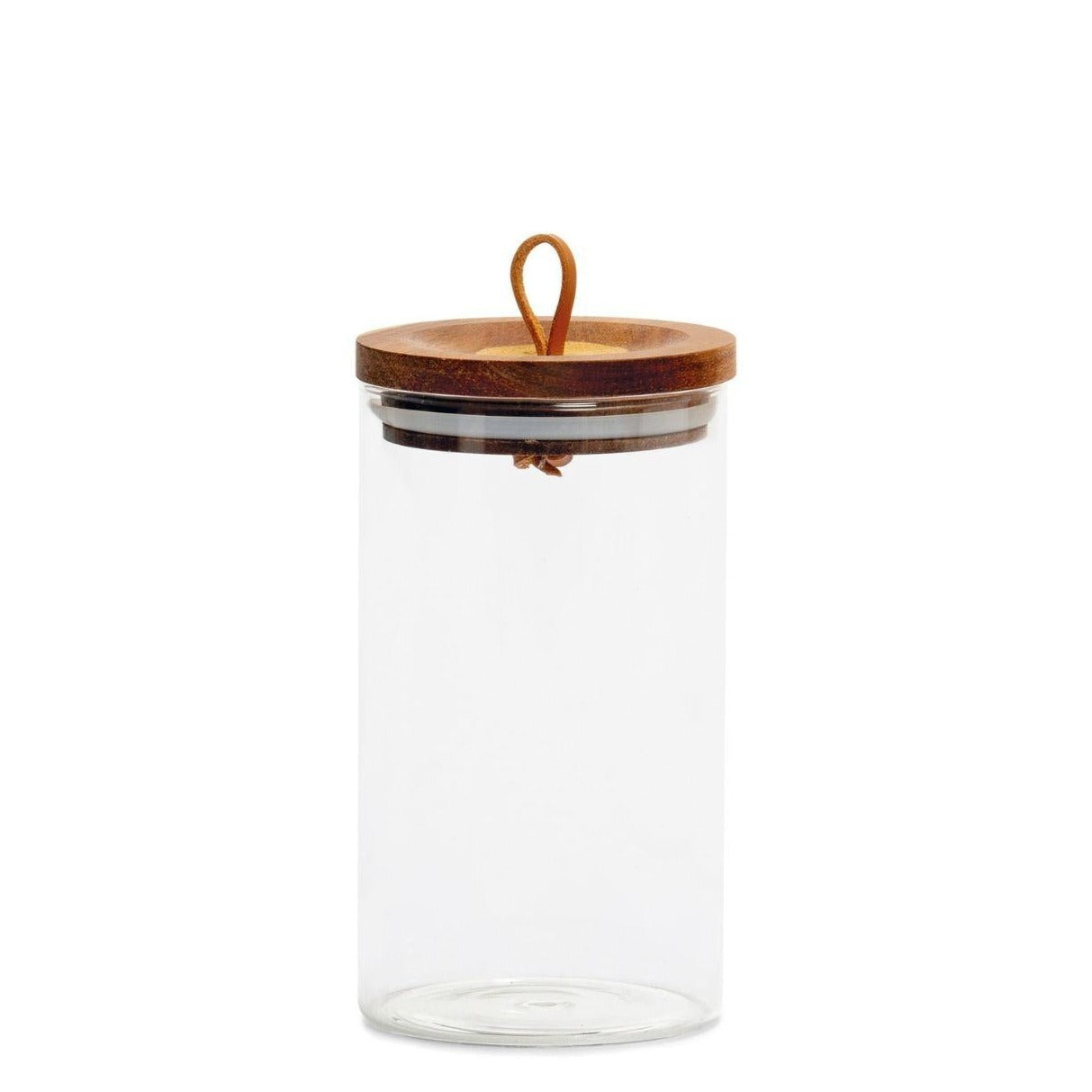 Glass Pot W/ Wood