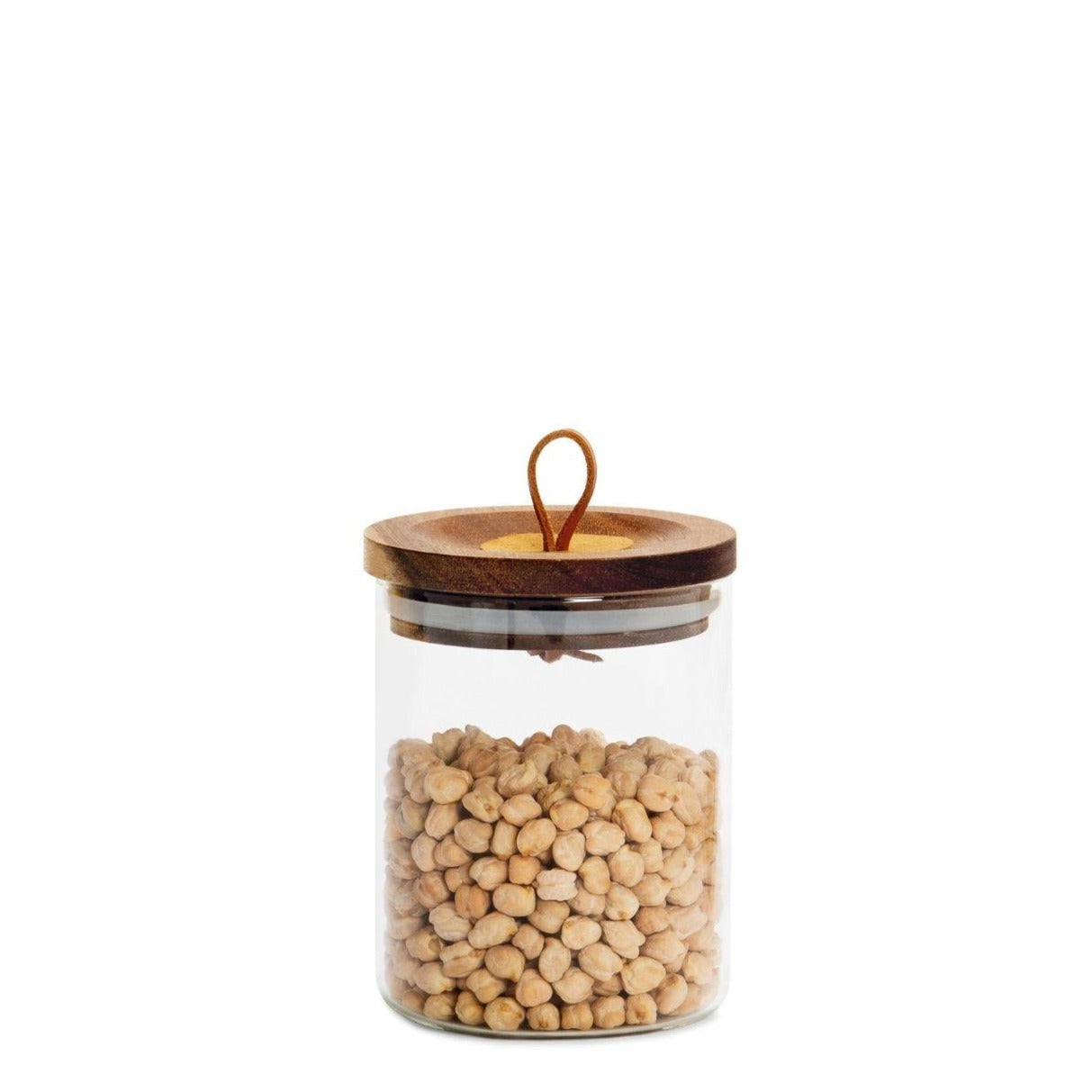 Glass Pot W/ Wood