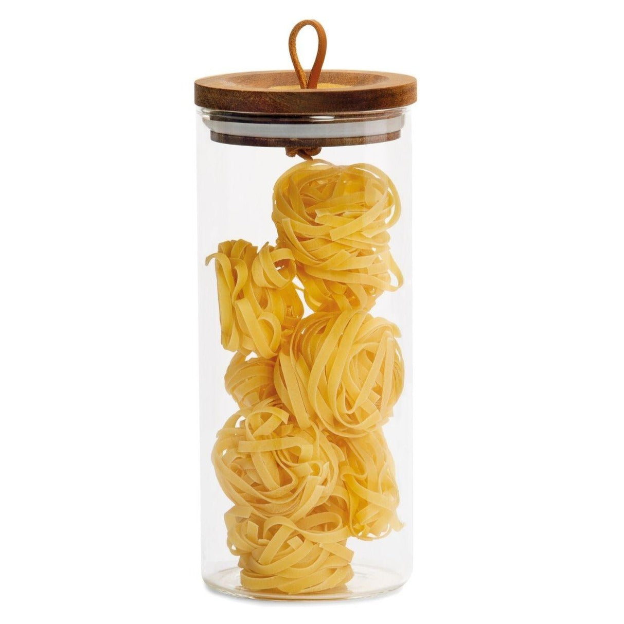 Glass Pot W/ Wood