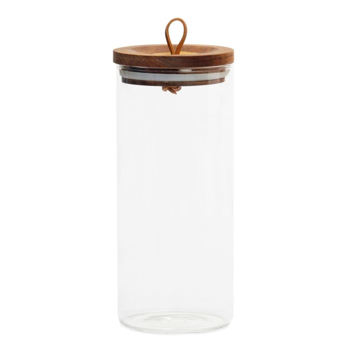 Glass Pot W/ Wood