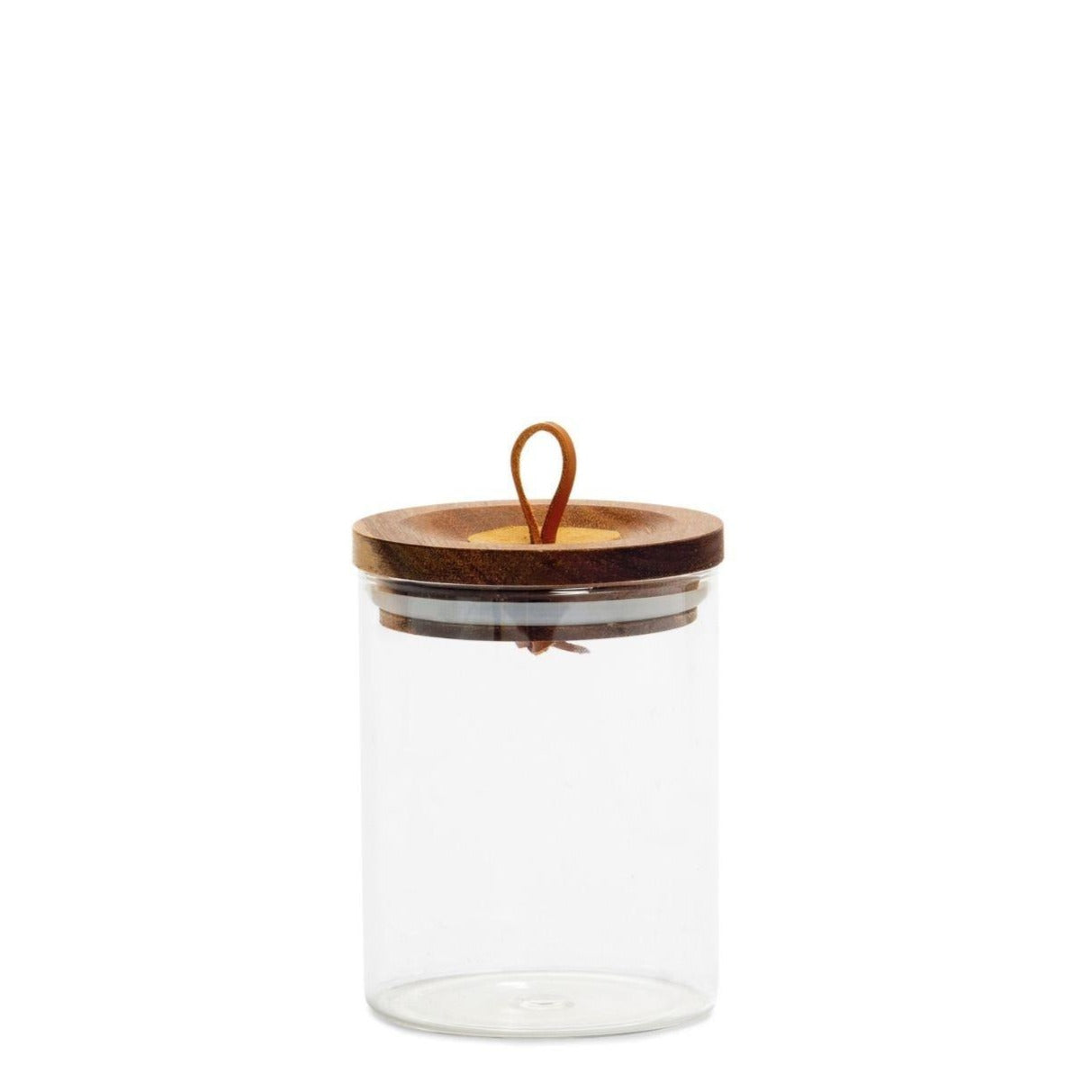 Glass Pot W/ Wood