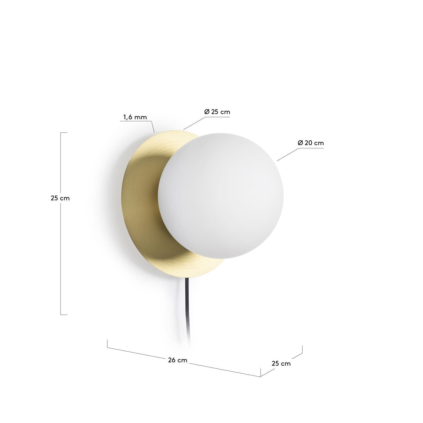 Gold Aluminium Wall Lamp