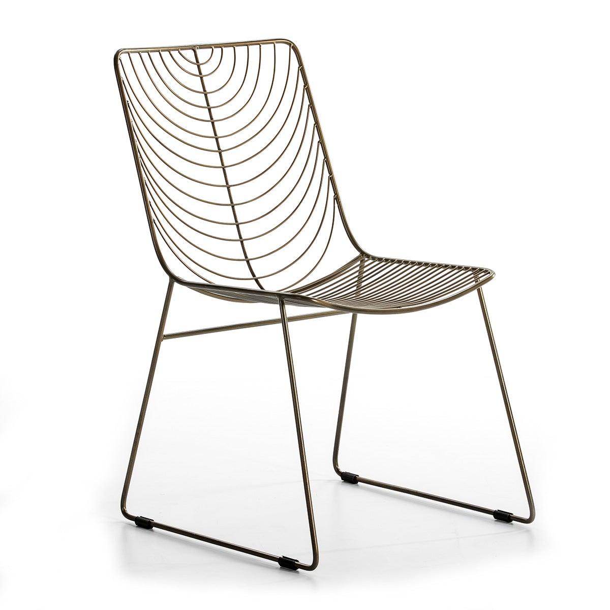 Trend duidelijkheid gebouw Gouden metalen stoel – Forhaus - Design & Store