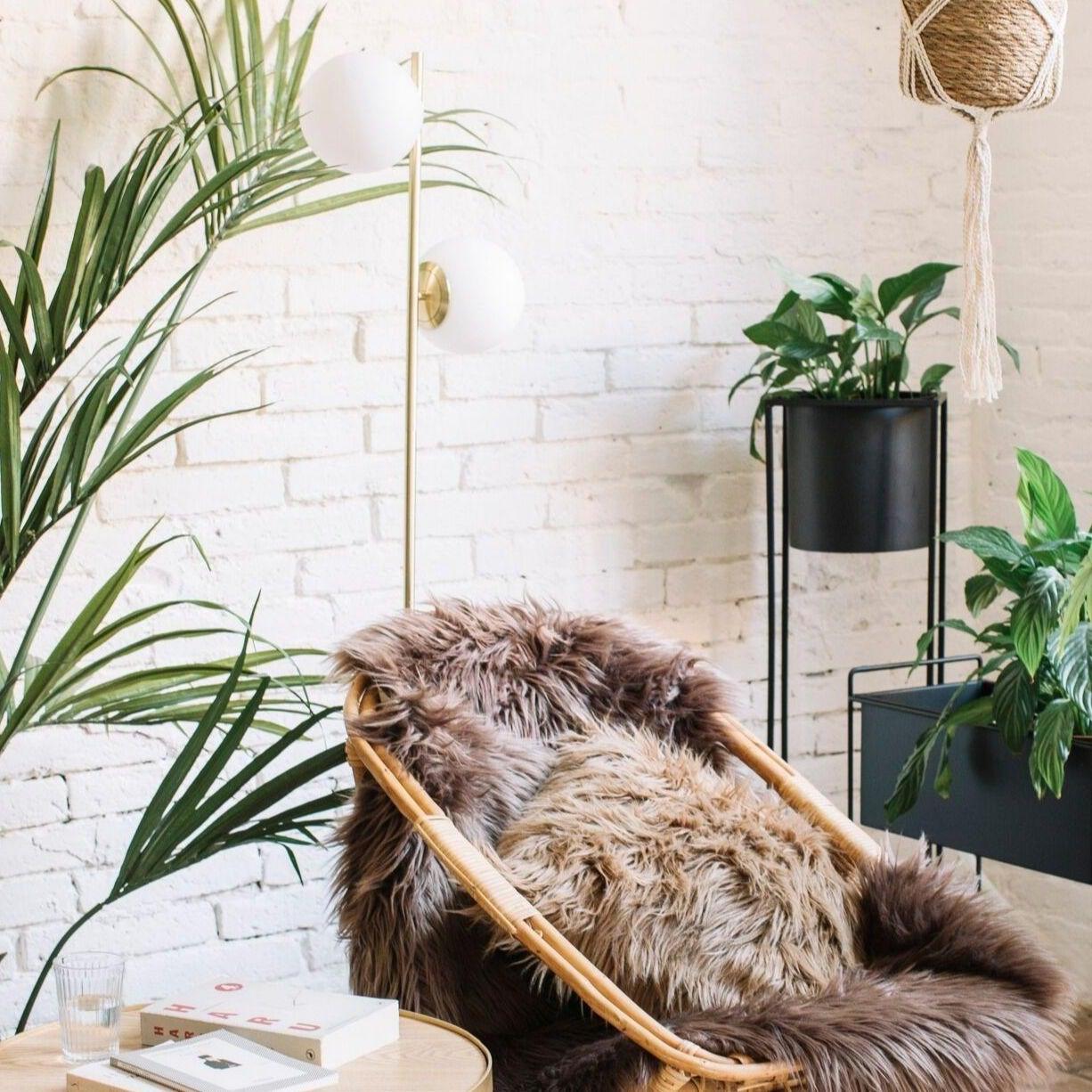 Gold Metal Floor Lamp