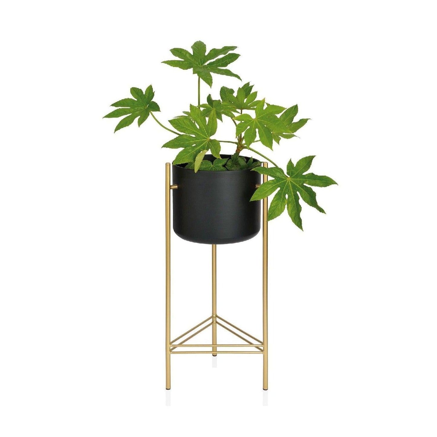 Gold Metal Flower Pot
