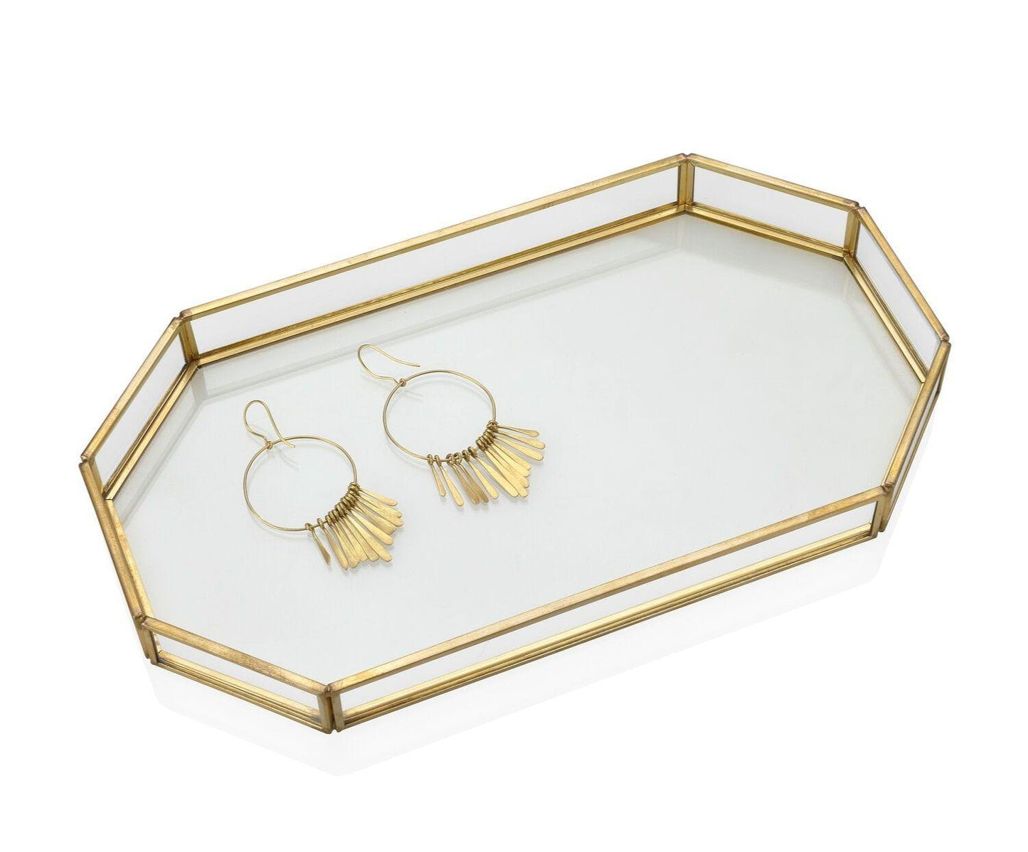 Gold Metal Jewelry Tray