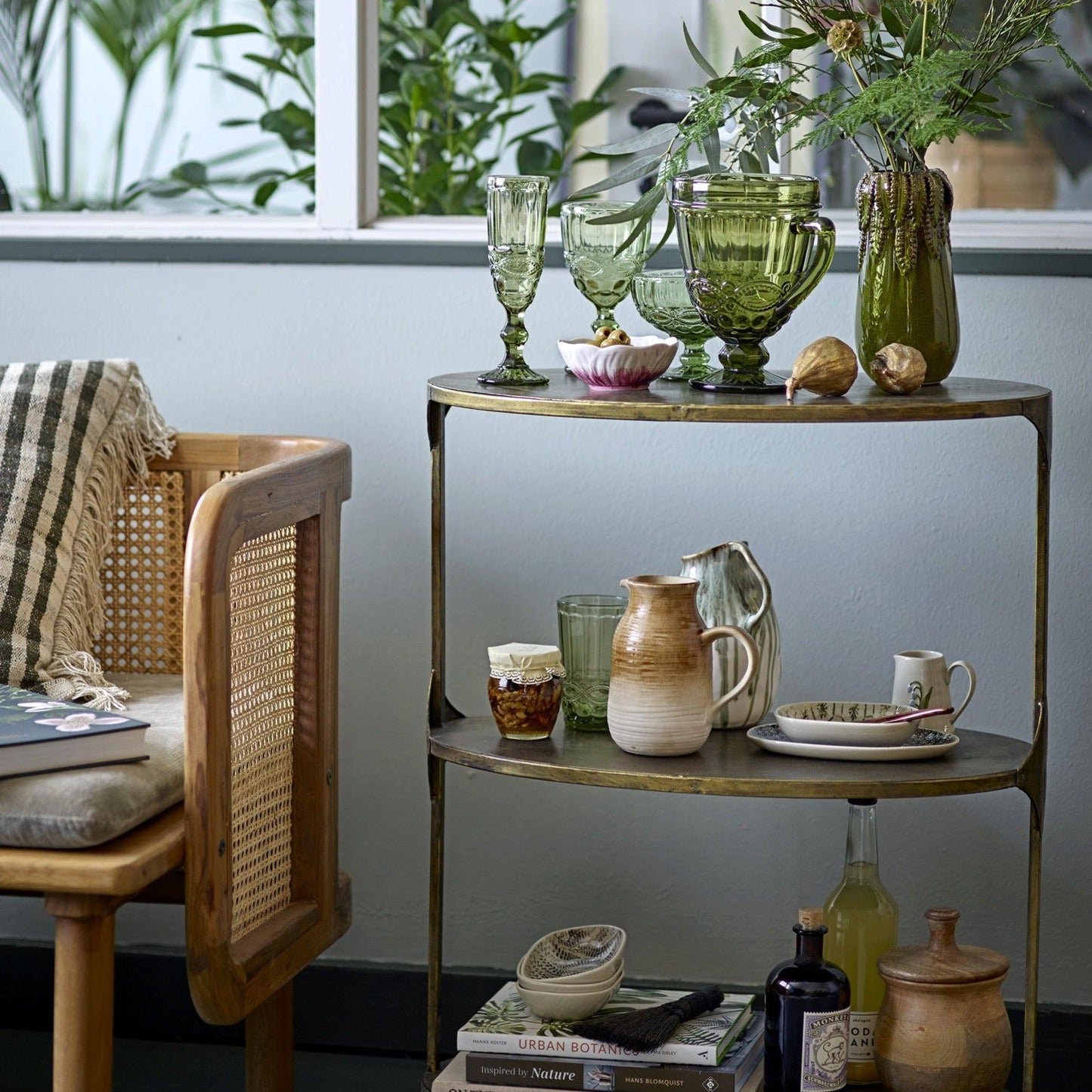 Gold Metal Side Table