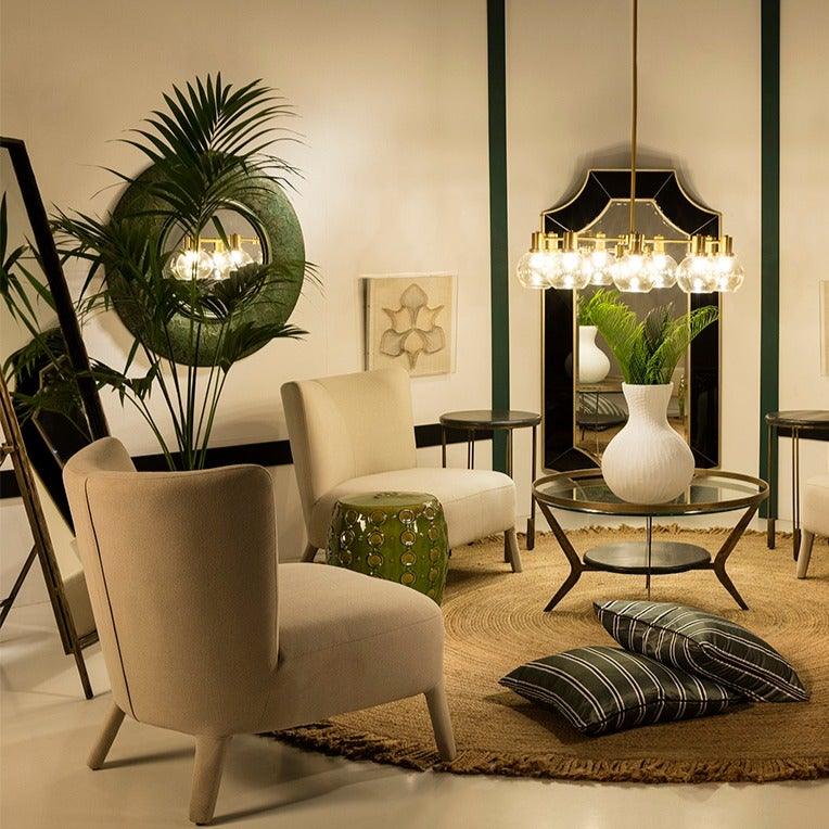 Gold Metal Standing Mirror