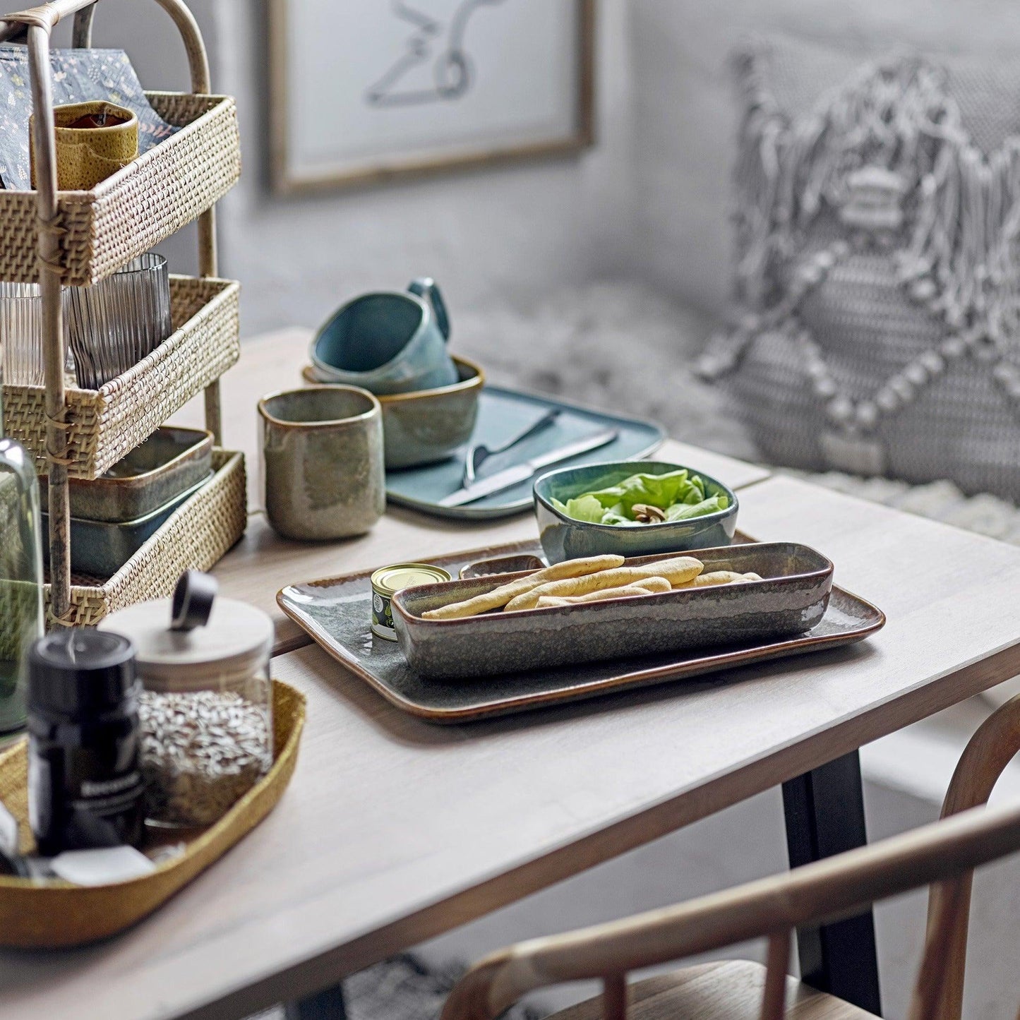 Green Ceramic Bowl Set (x2)