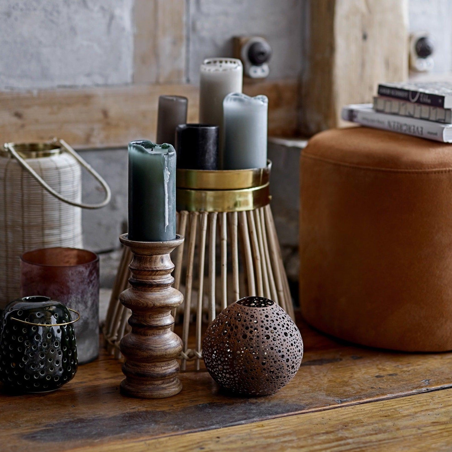 Green Ceramic Lantern