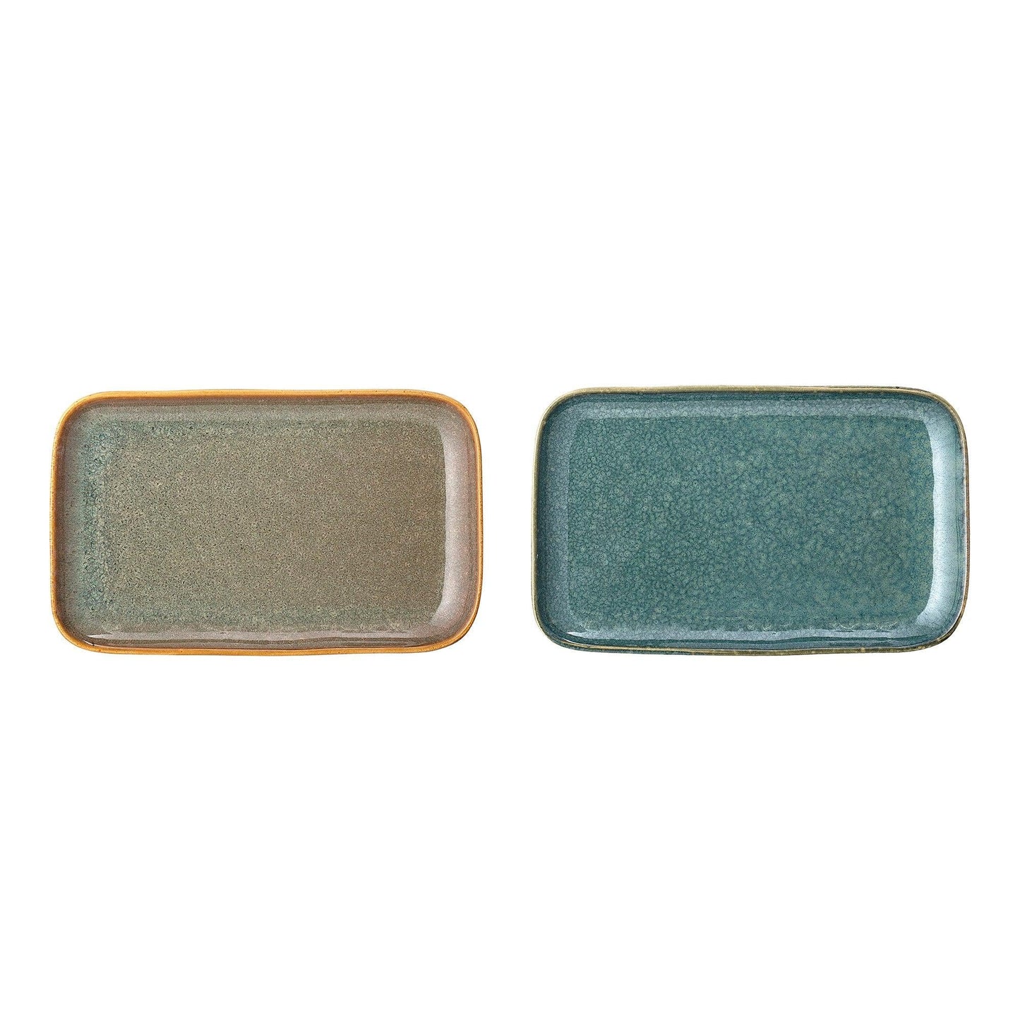 Green Ceramic Plate Set (x2)