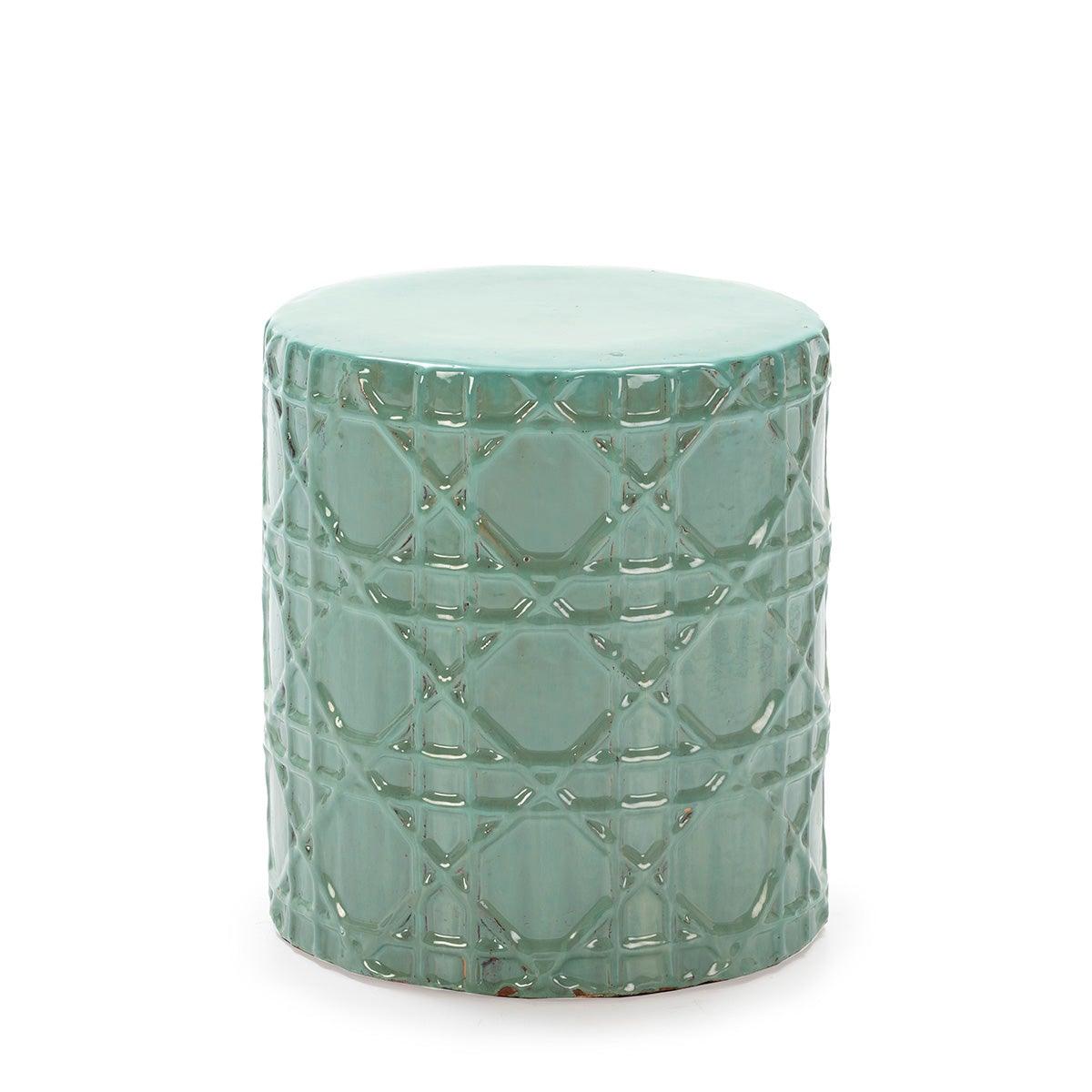 Green Ceramic Stool