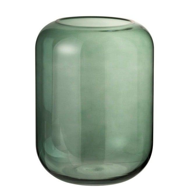 Green Glass Vase