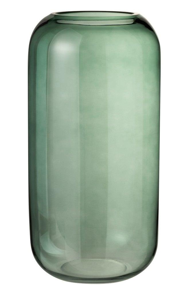 Green Glass Vase