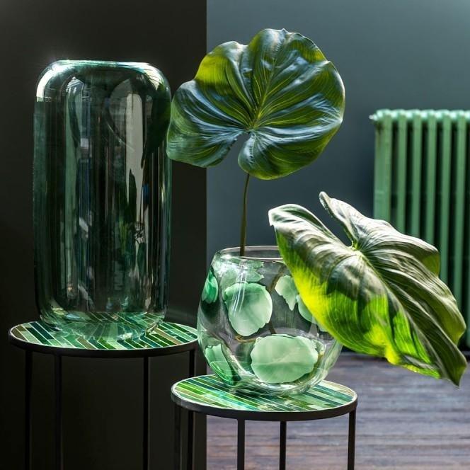 Green Glass Vase